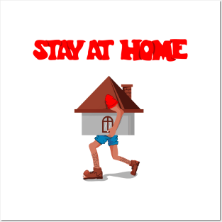 stay at home parody Posters and Art